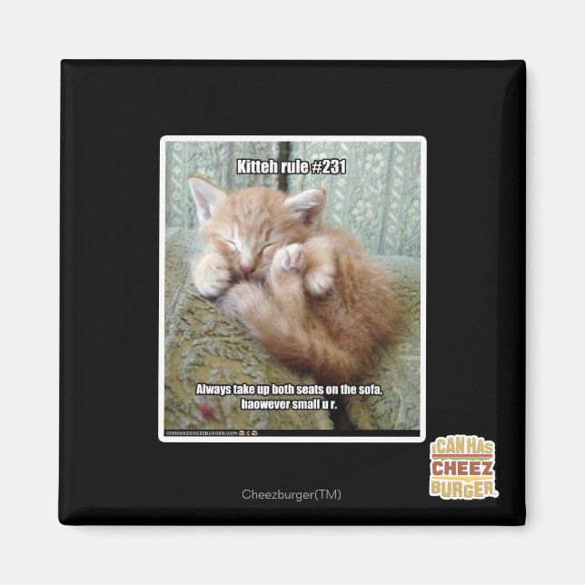 Imán Regla de Kitteh #231 (Frente)