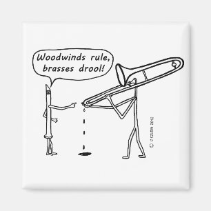 Imán Regla de los instrumentos de viento de madera,