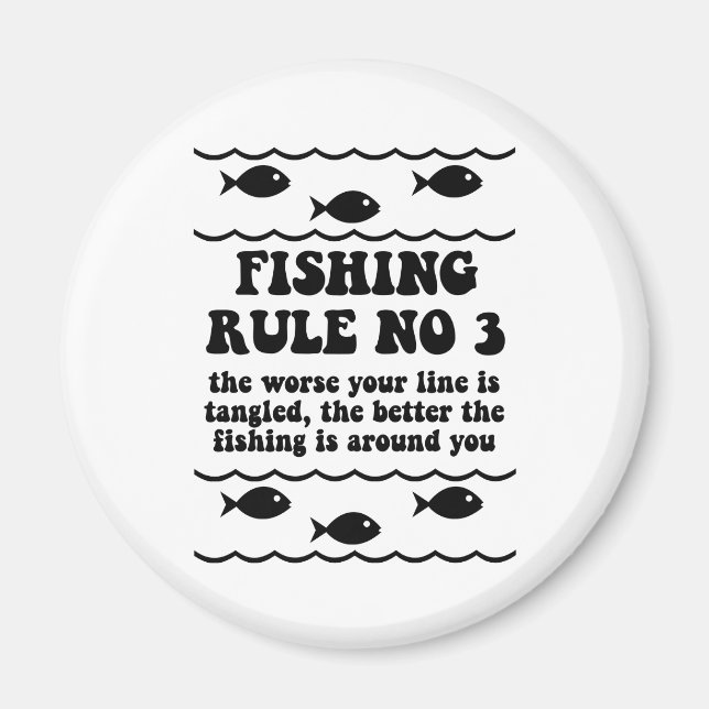Imán Regla de pesca no 3 (Frente)