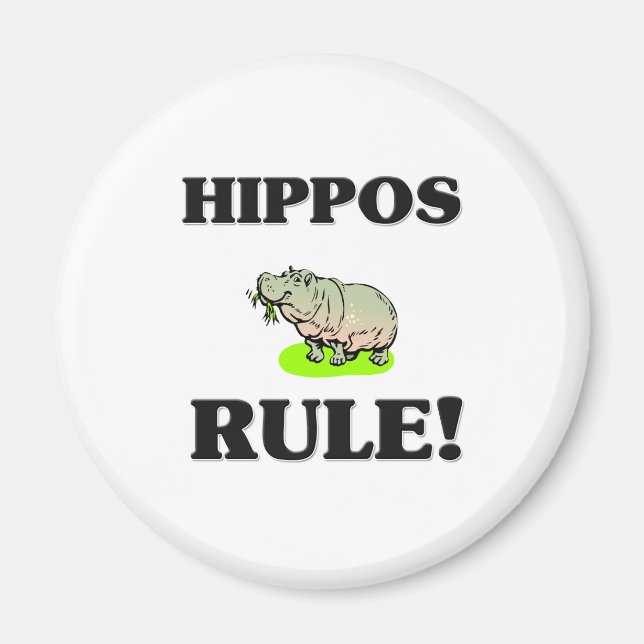 Imán ¡Regla HIPPOS! (Frente)