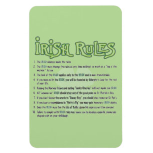 Imán Reglas de Irlanda