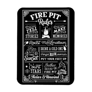Imán Reglas de la mina de fuego - beige