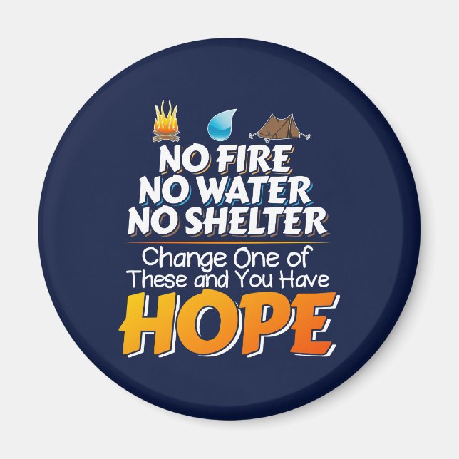 Imán Reglas de Supervivencia - Siempre Hay Esperanza (Frente)