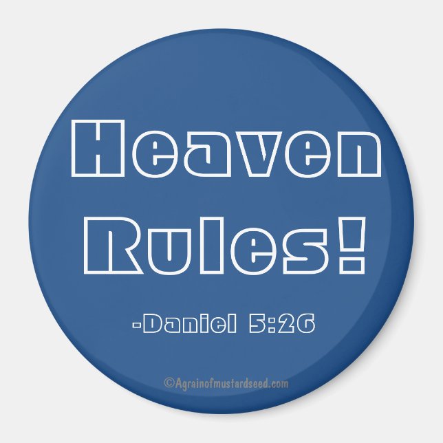 Imán Reglas del Cielo Cristiano (Frente)