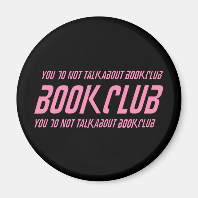 Imán Reglas del club de libros (Frente)