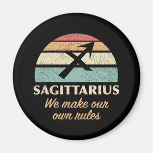 Imán Reglas divertidas del zodiaco de Sagitario