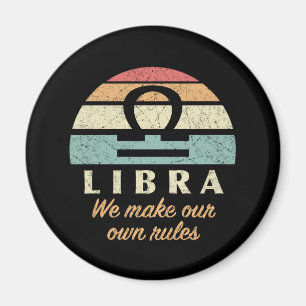 Imán Reglas Divertidas del Zodíaco Libra
