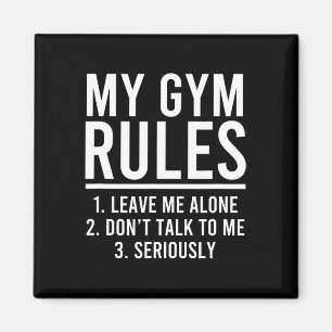 Imán Reglas divertidas para mi gimnasio