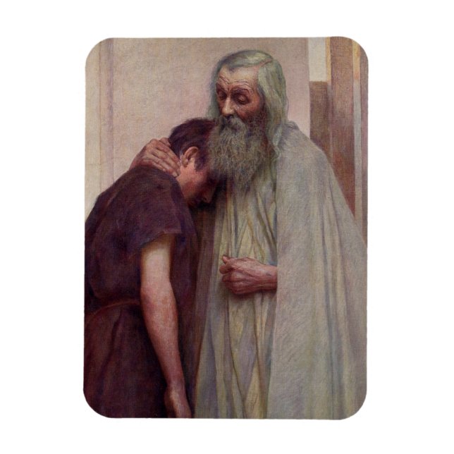 Imán Regreso a casa (padre e hijo) (Vertical)