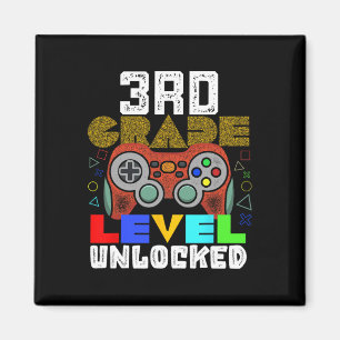 Imán Regreso a la Escuela Gamer de 3er Grado