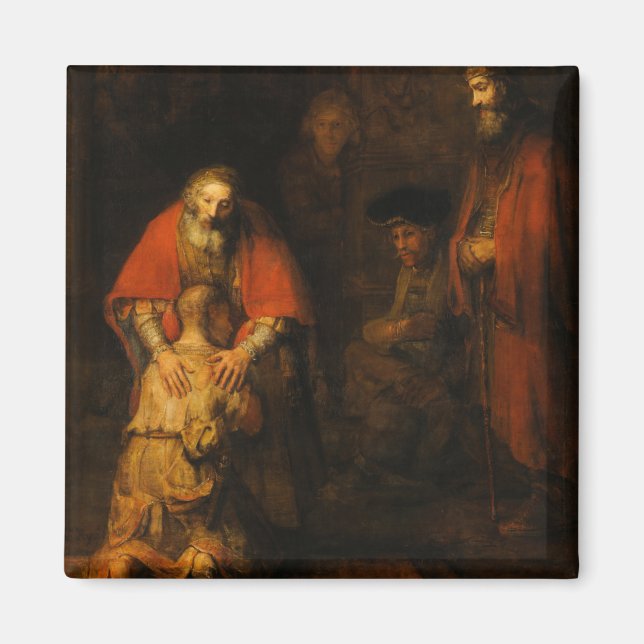Imán Regreso del hijo pródigo por Rembrandt van Rijn (Frente)