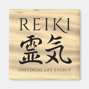 Imán Reiki 霊 気 energía caligráfica de vida en Japón