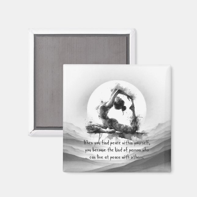 Imán Reiki de yoga de una pierna de paloma de pichón de (Anverso/Reverso)