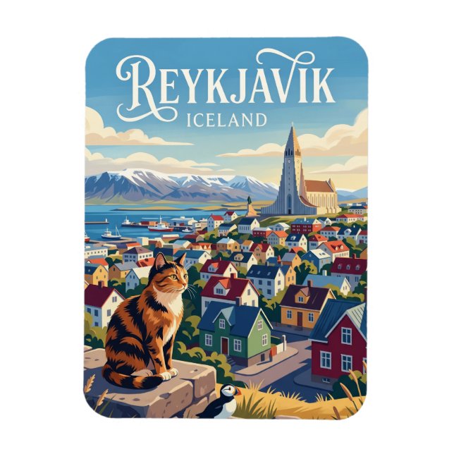 Imán Reikiavik Islandia (Vertical)