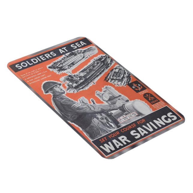 Imán Reimpresión del poster británico en tiempos de gue (Lado Derecho)