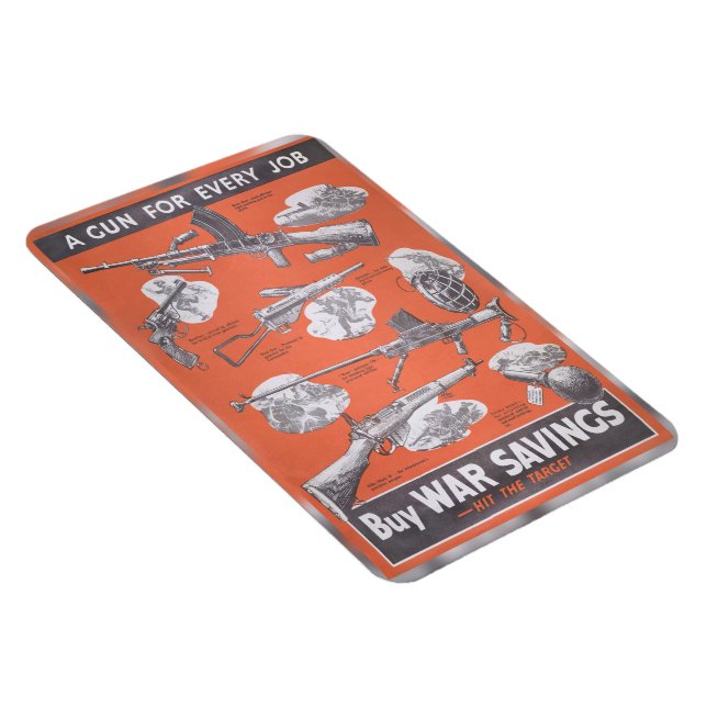 Imán Reimpresión del poster británico en tiempos de gue (Lado Derecho)