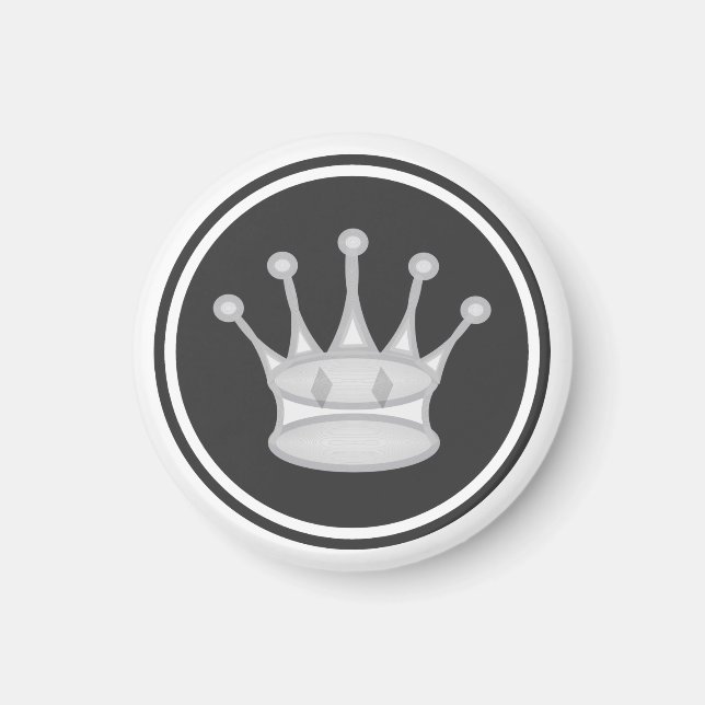 Imán Reina blanca de la pieza de ajedrez (Frente)