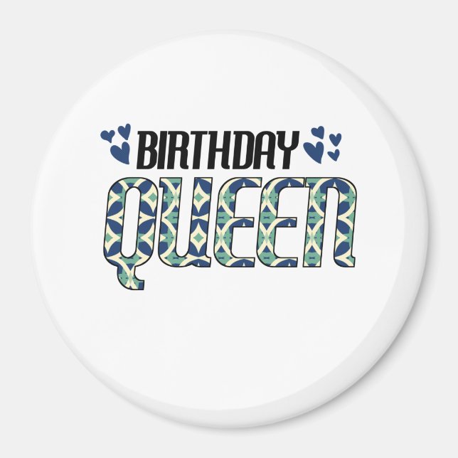 Imán Reina de cumpleaños (Frente)
