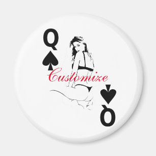 Imán Reina de espadas Chica de bikini Thunder_Cove