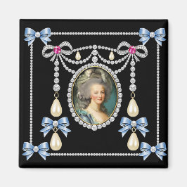 Imán Reina de Francia inspirada en Marie Antoinette