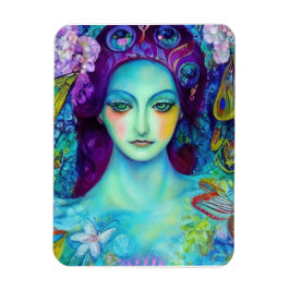 Imán Reina de hadas encantada con mariposas