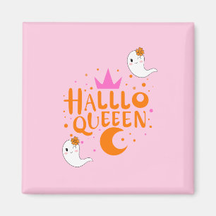 Imán Reina de Halloween, Halloqueen, arte de Halloween