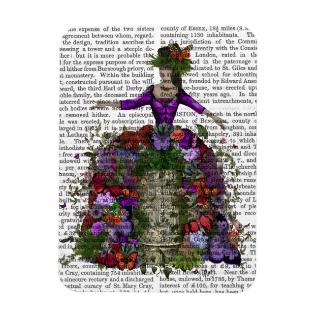 Imán Reina de la casa de mariposas (Vertical)