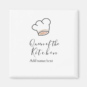 Imán Reina de la cocina chef cocinando añadir nombre co
