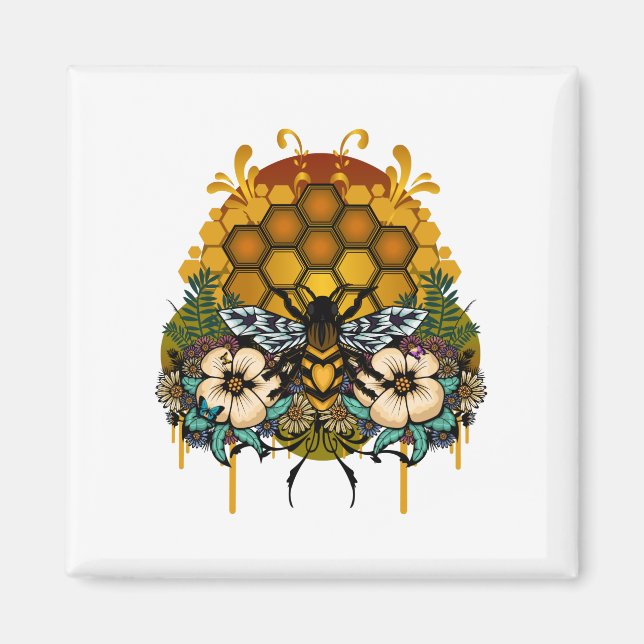 Imán Reina de las abejas (Frente)