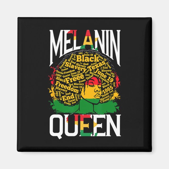 Imán Reina de melanina mujer  (Frente)