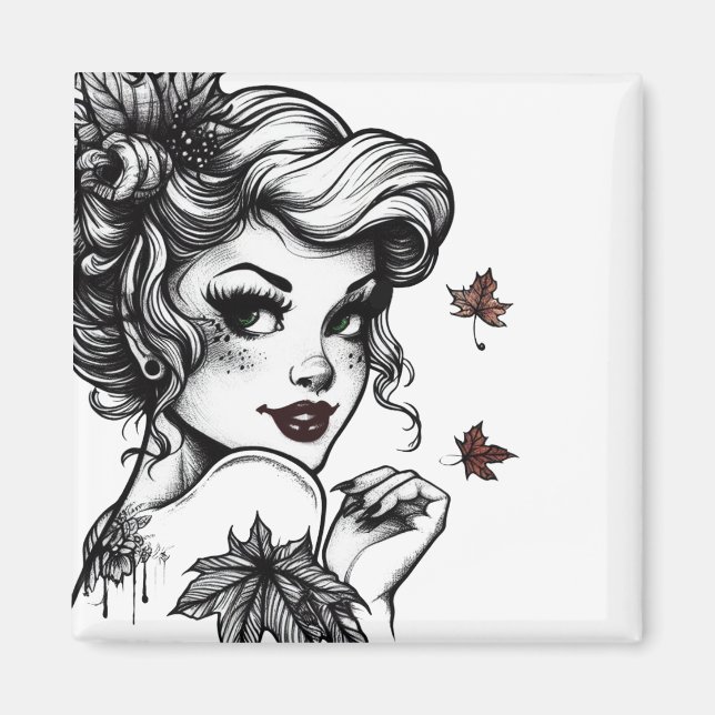 Imán Reina de Otoño (Frente)