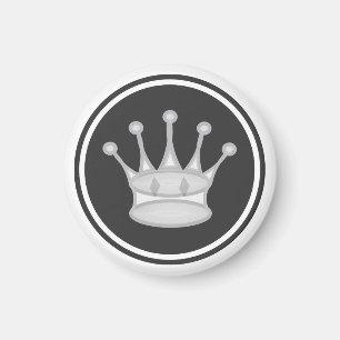 Imán Reina del blanco del pedazo de ajedrez