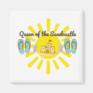 Imán Reina del castillo de arena divertida de verano im