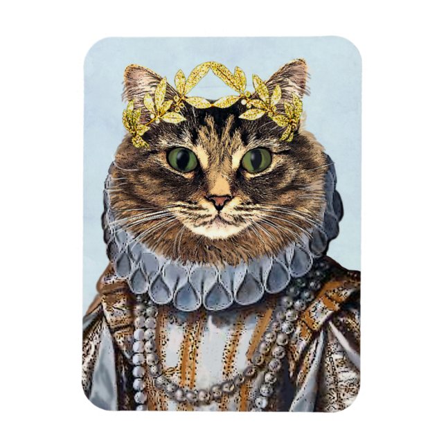 Imán Reina del gato 2 (Vertical)