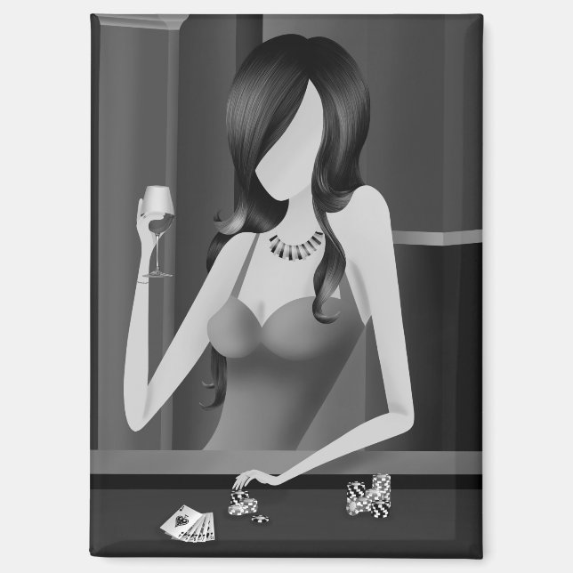 Imán Reina del juego - Casino Las vegas (Anverso)