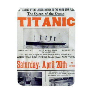 Imán Reina del Océano Titanic - White Star Line