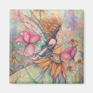 Imán Reina del Verano Hada Fantasía Arte Molly Harrison