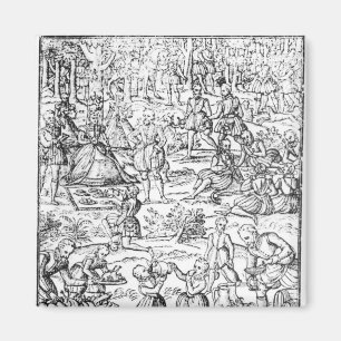 Imán Reina Elizabeth I en una comida campestre de la