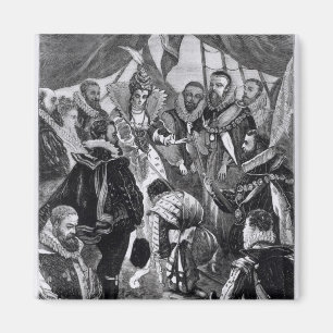 Imán Reina Elizabeth I Francis Drake Knighting