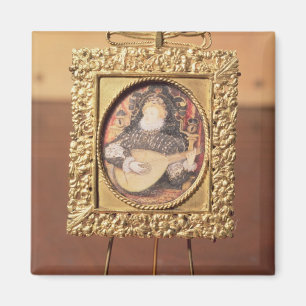 Imán Reina Elizabeth I que toca el laúd (el incluir