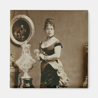 Reina Emma (1836-85) (fotografía sepia)
