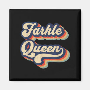Imán Reina Farkle Juego de Dados Farkle Vintage para Mu
