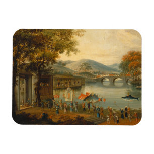 Imán Reina Henrietta Maria con sir Jeffrey el Hudson,