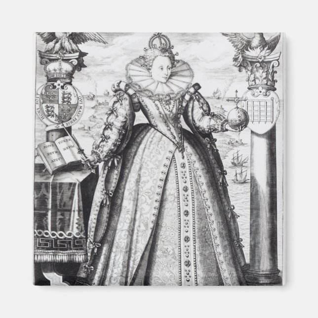 Imán Reina Isabel I 1596 (Frente)