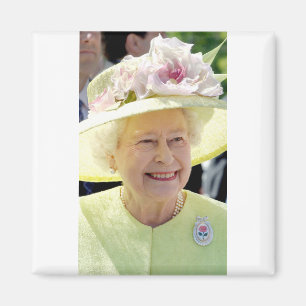 Imán Reina Isabel II en la carrera Gorra turquesa