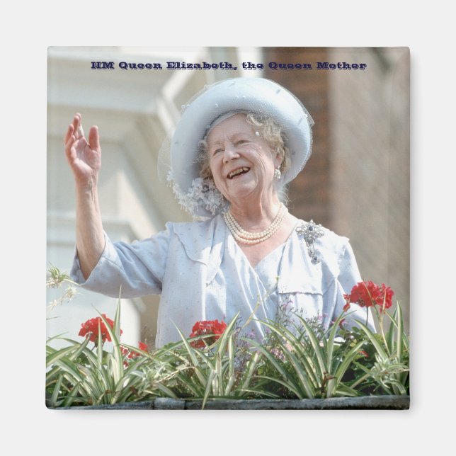 Imán Reina Isabel, la Reina Madre 1990 (Frente)