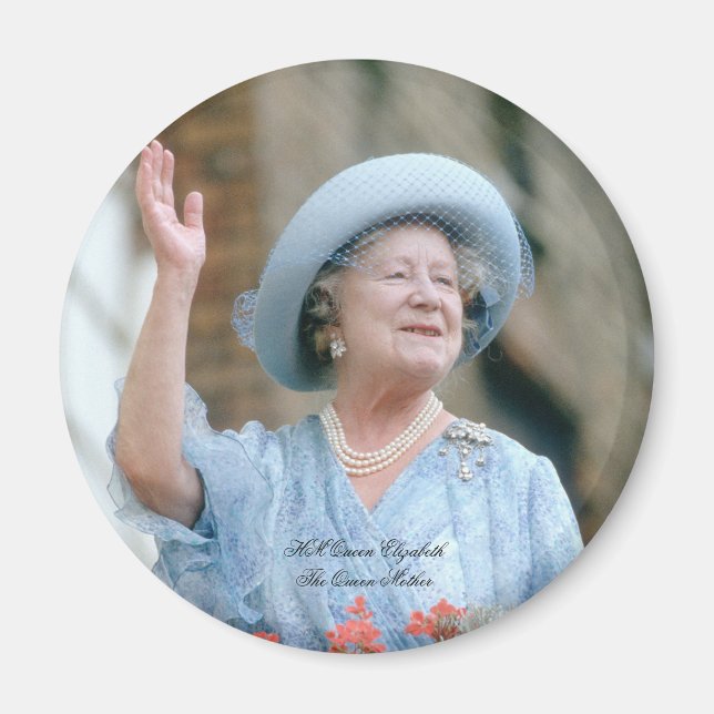 Imán Reina Isabel, Reina Madre 1985 (Frente)