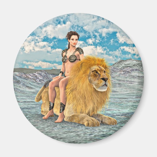 Imán Reina León Fantasía (Frente)