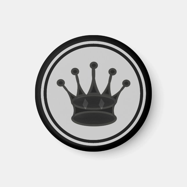 Imán Reina negra de la pieza de ajedrez (Frente)