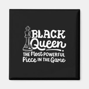 Imán Reina Negra Pieza Más Poderosa Ajedrez Afroamerica